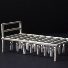 Cassandra Adame, the bed, from the serie Places where I usually cry, 2020